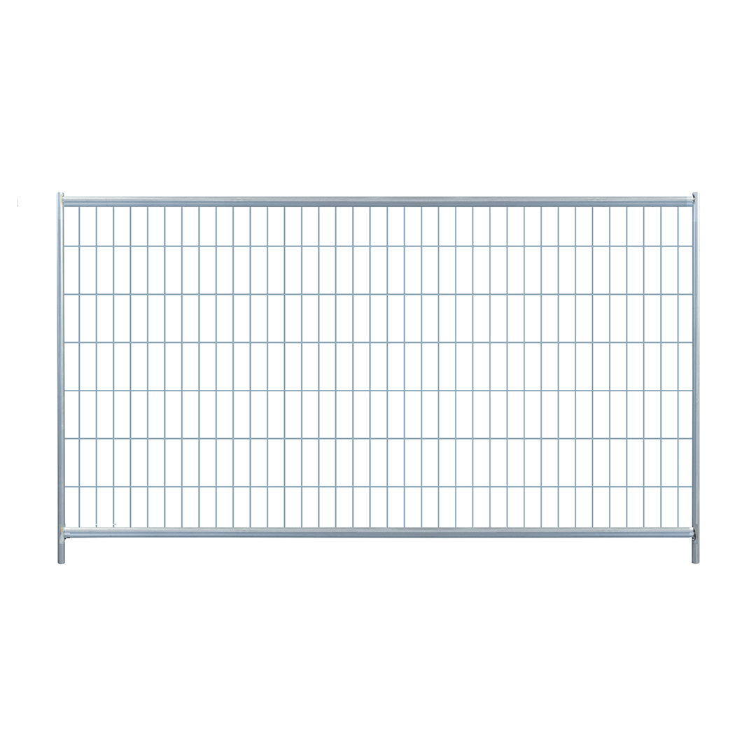 ST standard construction fence standing on a white background, isolated product view