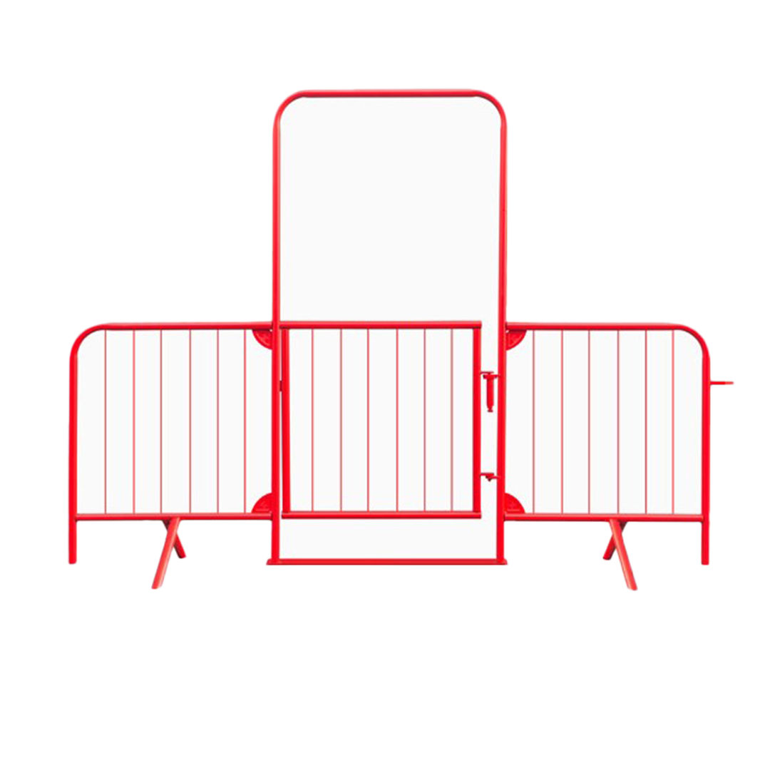 Crossing Point with gate, standing closed, used for controlling pedestrian access