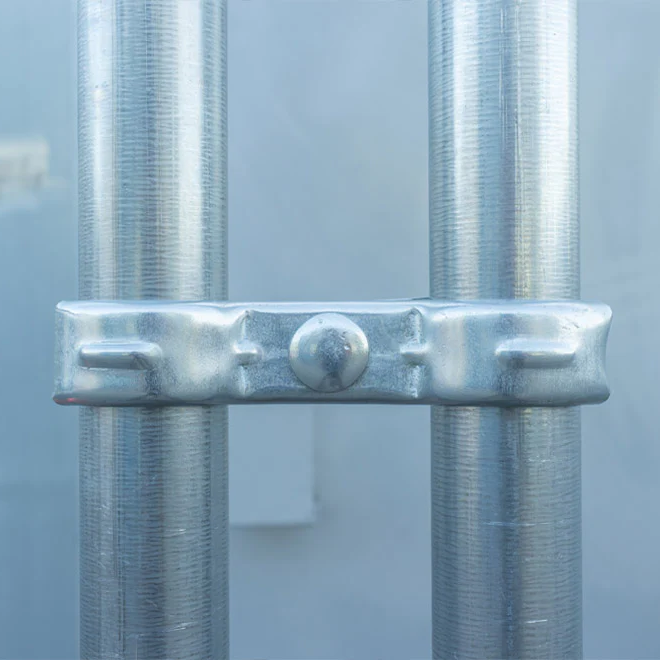 Basic coupler connecting two temporary fencing panels securely together
