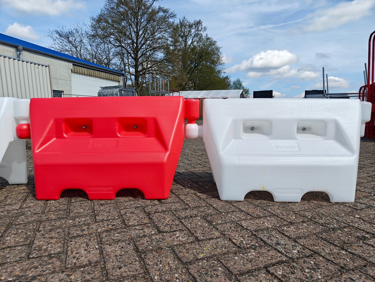 Close up of the traffic separators