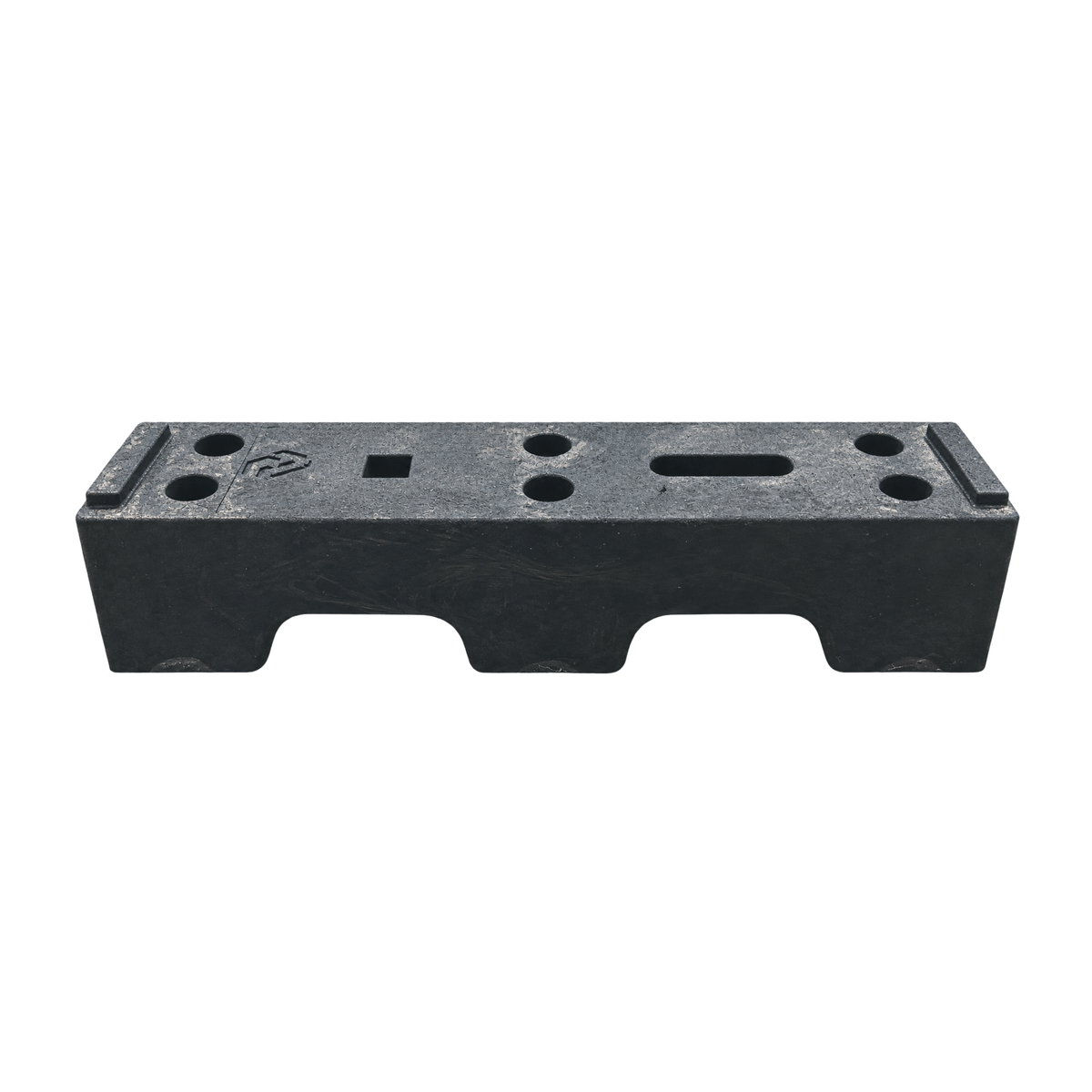Plastic block 19kg white background