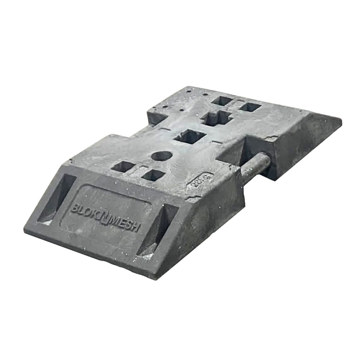 Plastic block 28kg white background