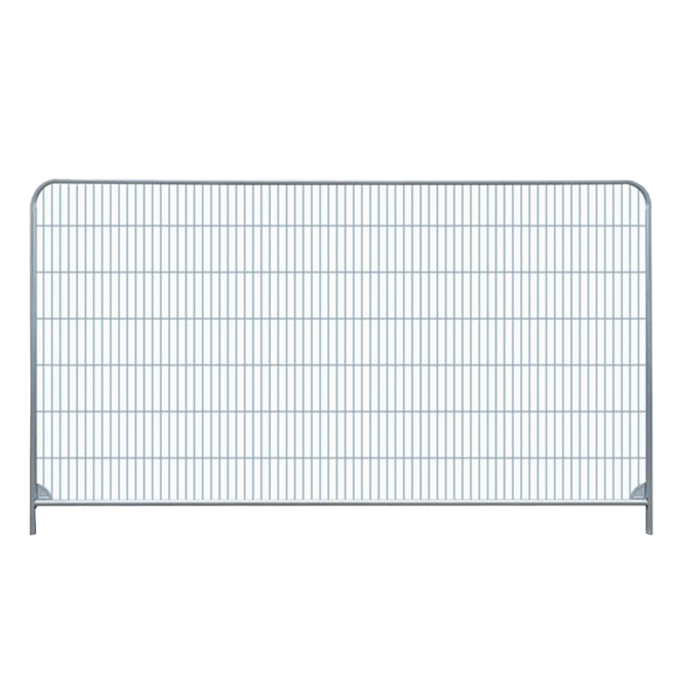 RT standard Anti-Climb construction fence standing on a white background, isolated product view