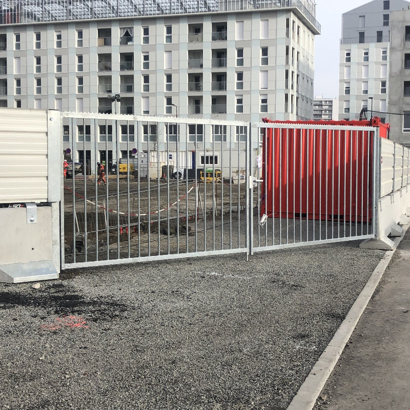 Vehicle Gate For Reinforced Concrete Barrier