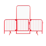 Crossing Point with gate, standing closed, used for controlling pedestrian access 