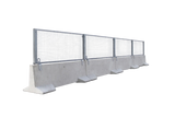 Reinforced Concrete Barrier with Mesh Panel