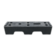 Plastic block 19kg white background