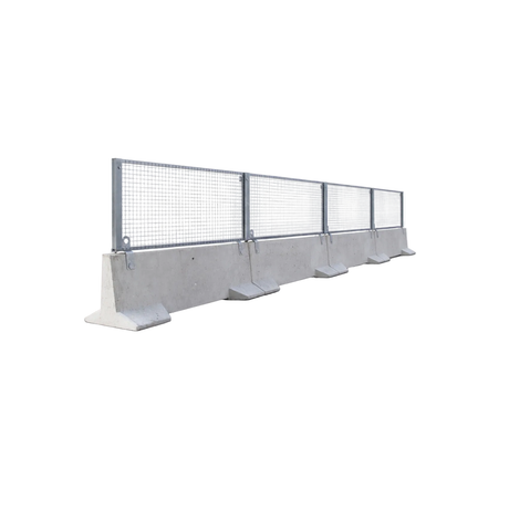 Reinforced Barrier With Mesh Panel