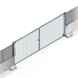 Vehicle Gate For Reinforced Concrete Barrier