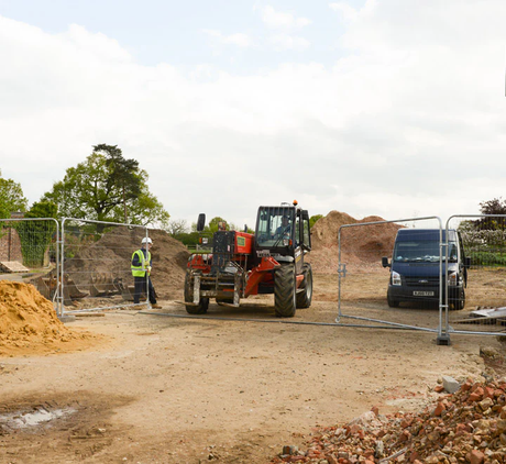 Vehicle passing through a vehicle gate, demonstrating access control and usage